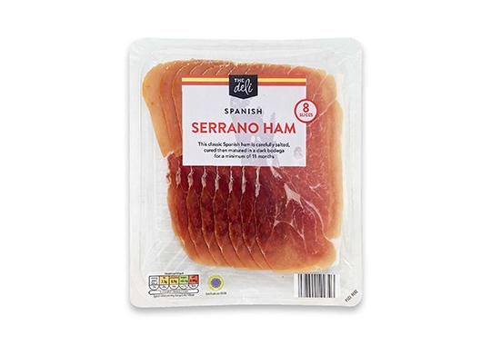 Aldi Serrano Ham 100g New Pack